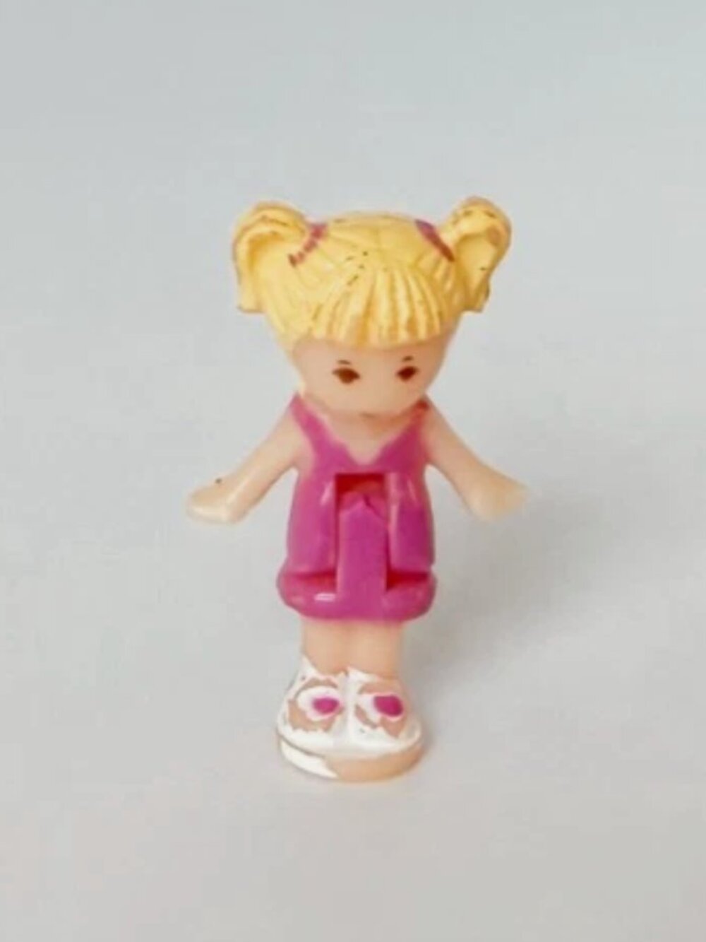 Vintage Polly Pocket Tiny Tina 1" Figure 1989 Bluebird Collectible Doll Only